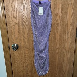 Purple Sparkly Bodycon Dress